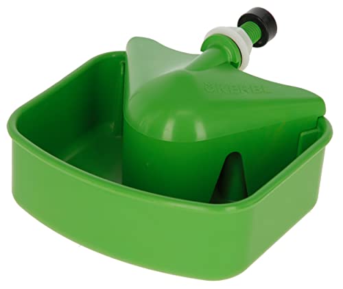 Kerbl Universal-Geflügeltränke (Farbe grün, Breite 15 cm, Tiefe 11 cm, Höhe 7 cm, für jede Art von Geflügel, Tränke) 70296