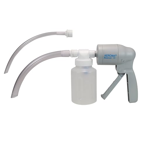 AEROsuc Handabsaugpumpe Rescue manuelle Absaugpumpe mit 2 Absaugschläuchen