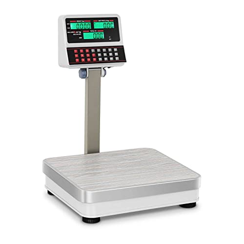 Steinberg Systems Kontrollwaage mit Hochanzeige Digitalwaage Industriewaage 100 kg / 10 g LCD viele Funktionen