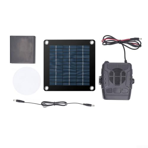 20W Solarpanel Heizung Kit, Solar Auto Heizung Defroster mit Batteriefach Kompatibel mit Ladeventilatoren, Radios, Mikrofon, Handys
