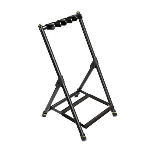 Gravity VARI-3 Multi- Gitarrenständer für bis zu 3 akustische, bass oder elektrische Gitarren, schwarz