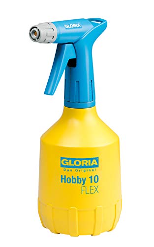 Gloria Handsprüher Hobby 10 FLEX | 1 L Sprühflasche mit Doppelhubpumpe| Über-Kopf-Sprühen | Stufenlos verstellbare Sprühdüse