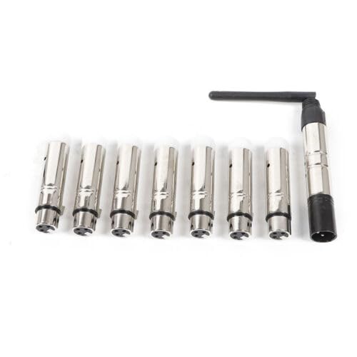 Wireless DMX Controller DMX512 Sender 8PCS 2.4G ISM Wireless DMX512 Transmitter/Empfänger LED Lighting Controller,für Moving Head Bühnenlicht Bars
