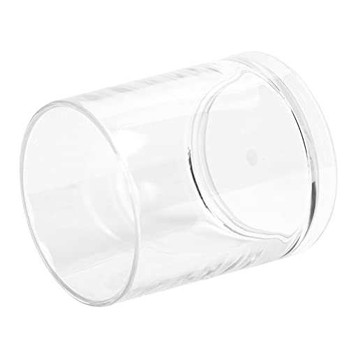 Fdit Weinbecherbeständiges Kleines Teetrinkglas aus Acryl für Familienrestaurants, Wasserbecher für Verschiedene Speiselokale (Transparent)