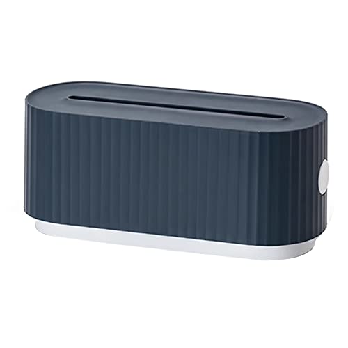 WAOCEO Kabelmanagement Plug-in-Board-Aufbewahrungsbox Kabelbuchse Finishing-Line-Box, die Desktop-Ladeleitung Plug-in-Line-Hub-Box blockiert Kabelbox (Color : Blauw)