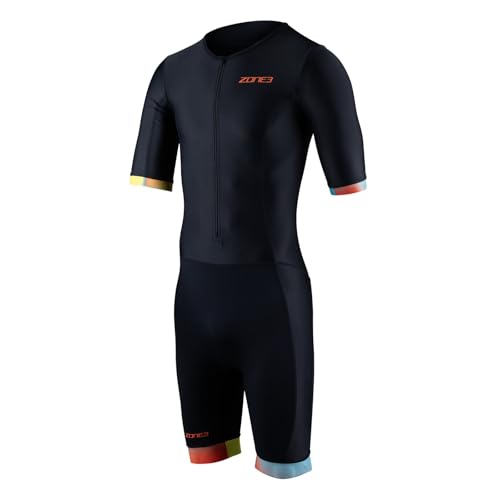 ZONE3 Herren Activate+ Kurzarm Trisuit aus 100% recycelten performance Materialien