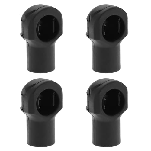 EMSea 4 Stück Gasfeder-Endstück Heckklappen-Gasfeder-Anschluss Kunststoff Zubehör für Kofferraum Motorhaube Auto-Umbau Wohnwagen M6 X 10,5 Mm für 10mm Kugelkopf