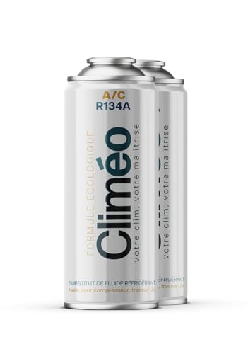 Climéo 2x400ml Ökologischer Ersatz für Kältemittel R134a/R12 Selbstbefüllung der Klimaanlage