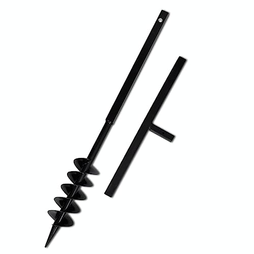 vidaXL Erdlochbohrer 100mm Brunnenbohrer Erdbohrgerät Brunnenbau Bohrgerät