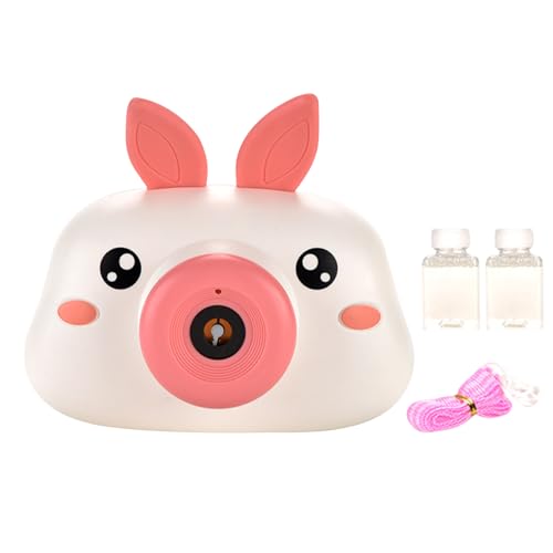 Cartoon-Bubble-Kamera, Kinderblasenmaschine, Kinderspieltime-Gadget mit automatischen Action, eingebaute Musik und, 13.5 x 7,5 x 10 cm, zum Spielen, Geburtstag, Thanksgiving, Feierlichkeiten