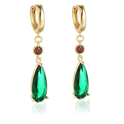 Damen Ohrringe S925 Sterling Silber Japanische Anime Howls Castle Earrings Grüne Wassertropfen Cosplay Schmuck Bekleidungszubehör