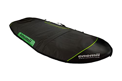 enemii Windsurf Boardbag HD 230 x 70cm | Windsurfen/Foil | Board Tasche Nylon 600D | 8mm / 12mm Polsterung | ausbalancierte Trage- und Schultergurte