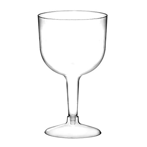 Große Gin-/Cocktail-Gläser aus Kunststoff, 745 ml, Set mit 20 Stück, Einweggläser aus zwei Teilen.