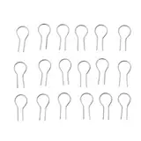 LINGLOUZAN 100 StüCk R-FöRmige HäNgende Brennnadeln für BrennöFen, Glasschmelzen und Keramik, für Basteln Von AnhäNgern und OrnamentdräHten (0,55 X 1,2 cm)