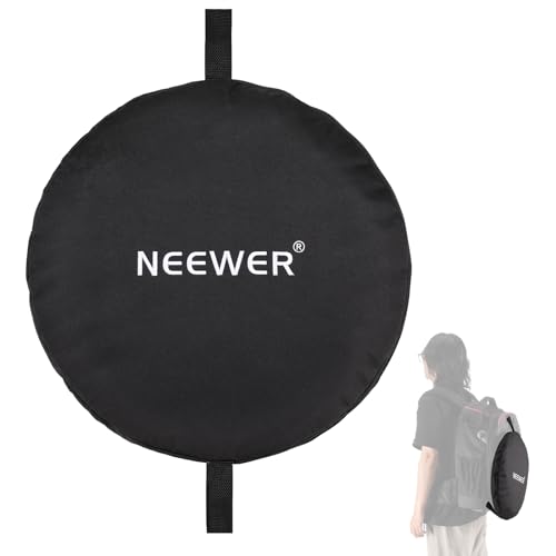 NEEWER 17"/43cm Lichtreflektor Tragetasche zusammenklappbaren Reflector, Diffusor Aufbewahrungstasche mit 2 Griffen, für Reflektoren bis zu 110cm, robuste Nylontasche für Fotografie im Freien, NB-06