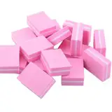 20 Stück Buffer Schleifblöcke Nagelpufferblöcke Polierblock Doppelseitige Schwamm Nagelfeile Maniküre Werkzeug zum Schleifen von Acrylnägeln Naturgel für Gelnägel und Acrylnägel