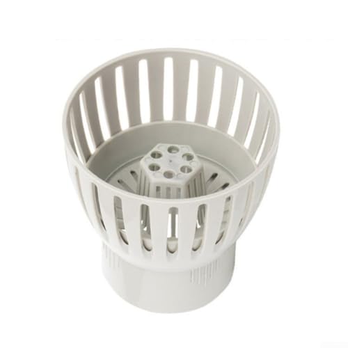 Teichabflussskimmer, Wasserkontrollsystem mit höhenverstellbarer Auffangschale für Koi-Fisch-Ablattrümmer (50 mm)