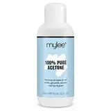 Mylee 100% Reines Aceton, UV Nagellackentferner - Entfernt Nagellack, Gel Nagellack, Acryl, Nageltips und Tipkleber (300 ml)