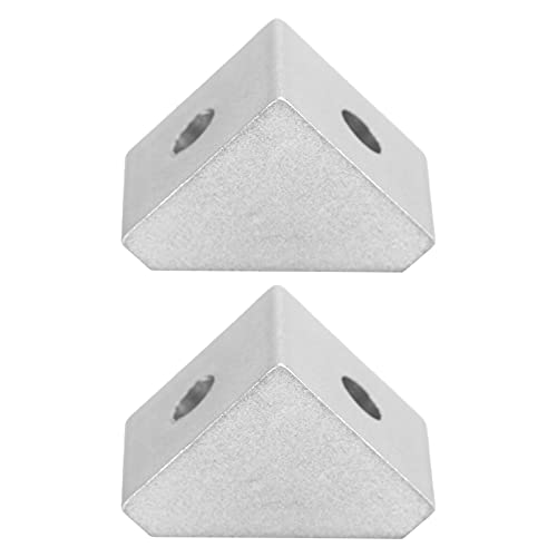 Respicefinem 2Pcs Inside Corner Gusset Bracket Right Angled Triangle Seat In 15x15mm Made Of Aluminum Ideal For Robotics Accessories And Supporting