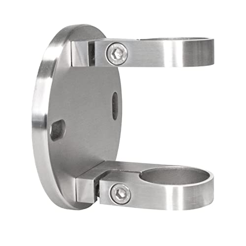 Wandanker Edelstahl Pfostenhalter V2A Geländerpfosten Rohrhalter Wandhalter (1 Stück, Ø 42,4)
