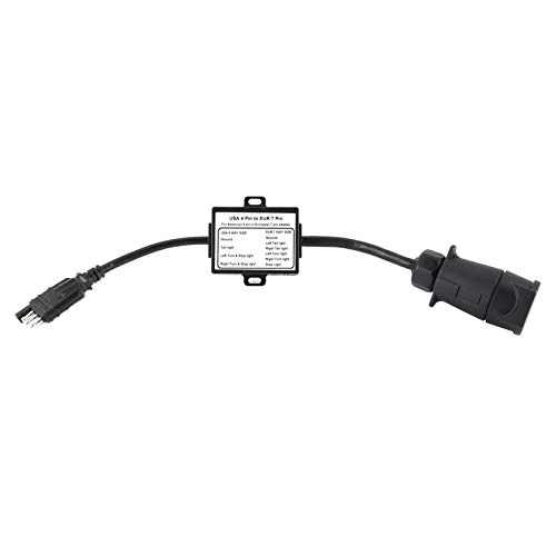 anhängerstecker konverter Trailer Plug Kabel, european Trailer Connector Light Converter US 4 Pin auf EURO 7 Pin Adapter Stop/Brake Signal Trennung