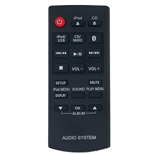 N2QAYC000081 Ersatz Fernbedienung - VINABTY Neu N2QAYC000081 Audio System ErsatzFernbedienung passt für Panasonic SC-HC38 SC-HC38DBEBS SC-HC58 SC-HC58DBEBK Remote Controller