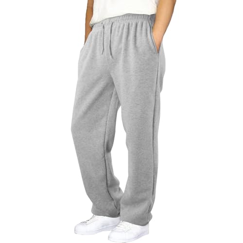 Baggy Jogginghose Jungen Freizeit Sweathose Mit Kordelzug Und Taschen Loose Fit Weites Bein Freizeithose Lockere Lässig Breitbeinige Hose Lange Elastische Sporthose Grey 150