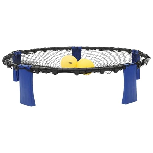 vidaXL Roundnet Set mit 3 Bällen Pumpe, Ballspiel für Strand Park Garten, Netzball für Familienfeier Party, Trampolinball Gartenspiel Spielset