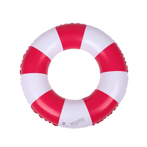 Schwimming Ring Erwachsene, Luftmatratze Schwimmreifen Aufblasbar, Aufblasbare Schwimmbecken Schwimmer, Schwimmring Röhre Für Sommerpool Party (Rot)