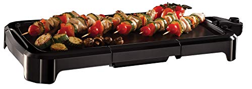 Russell Hobbs 19800-56 Teppan-Yaki Tischgrill Classics, 50 x 26 cm große Grillfläche, antihaftbeschichtete Grillplatte, 1500 Watt, schwarz