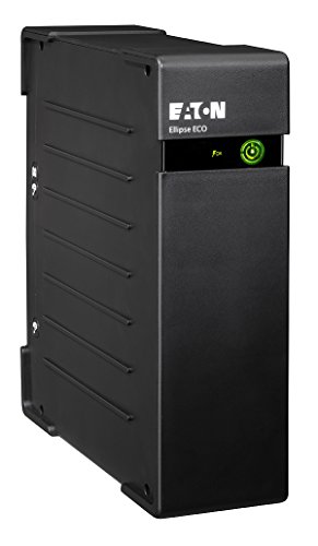 Eaton USV Ellipse ECO 500 DIN - Off-line Unterbrechungsfreie Stromversorgung (USV) - 500 VA mit Überspannungsschutz - EL500DIN - (4 Schuko Ausgänge, Akku) - Schwarz