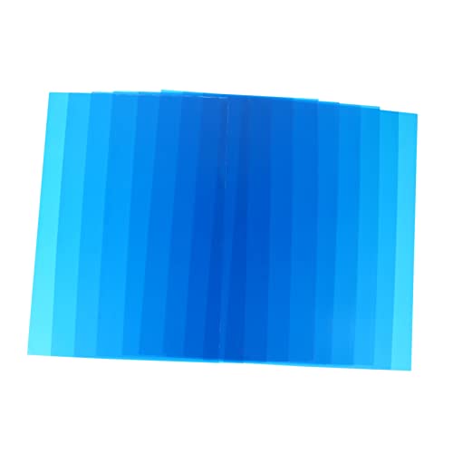 Hoement 10 Stücke Heller Farbfilm Blaufilter Klar Jel Blau Spielzeug Transparent Farbfilm Kunststofffolien Lernspielzeug Beleuchtung Filter Blatt Farbfilter Filmblätter Fotografie