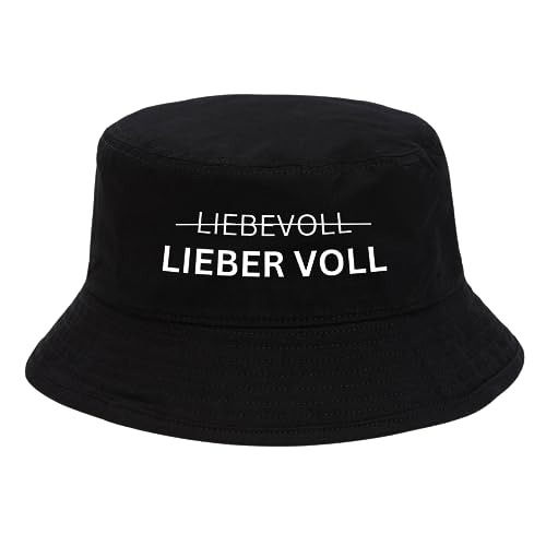 Liebevoll Lieber VOLL Mallorca Hut Saufen Mallorca Fischerhut Lustiger Hut Bucket Hat Alkohol Feiern Party Junggesellen-Abschied Anglerhut Sommerhut Bier