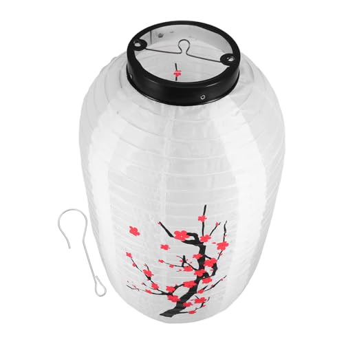 Garneck Japanische Laterne Aus Seide – Dekorativer Hängelampion Für Sushi-Restaurants Und Hochzeiten - Traditioneller Chinesischer Lampion Mit Kirschblüten Wasserdicht Und Stilvoll