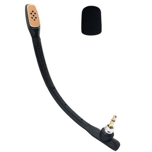 SPTSSWET Ersatz Mikrofon Kompatibel mit Astro A40 A40TR Gaming Kopfhörer Rauschunterdrückung, Abnehmbares Ersatz-Spielmikrofon 3,5 mm Jack Schwarz 7 inch
