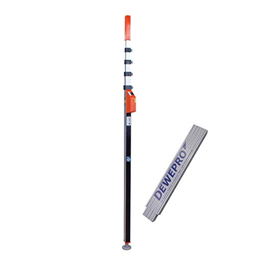 Nedo Laser mEssfix-S 5,17 m - Teleskop-Messstab - 1,37m - 5,17m - Teleskopmessstab - Teleskop Messstab inkl. DEWEPRO Zollstock 2m