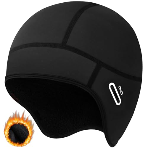 Fahrrad Mütze Winter Kinder, Upgrade Wintermütze Fahrradmütze unter Helm, Verdickung Wintermütze Unterhelm Mütze Fahrradhelm Kinder, Unisex Fahrradmütze unter Helm Kinder Alle Outdoor Aktivitäten