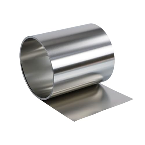RAMBEX Edelstahlband, Dicke 0,05 Mm ~ 0,5 Mm, Breite 30 Mm, Länge 1000 Mm, 304 Stahlblech, Dünne Stahlplatte/Folie, Korrosionsbeständigkeit, 1 Stück(0.05mm)