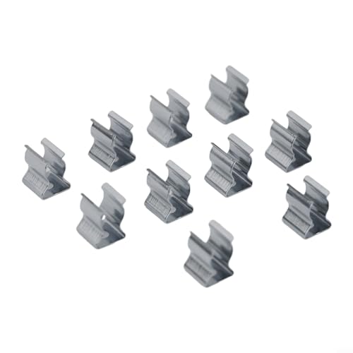Federschlaufenklammern, offene Federklammern, robuste Manganstahl-Werkzeugklammern, robust, 6–28 mm, für Garagen, Hütten, Innenhöfe, Schränke (6 mm), 10 Stück
