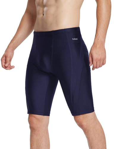 baleaf Herren Jammers Wettkampf Schwimmjammer Atmungsaktiv Badeanzug Schwimmhose Badeshorts Sport Badehose Blau L