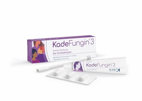 KadeFungin 3 Kombi-Packung: 3-Tages-Therapie bei Scheidenpilz mit 3 Vaginaltabletten (je 200 mg Clotrimazol) und 2% Clotrimazol Creme