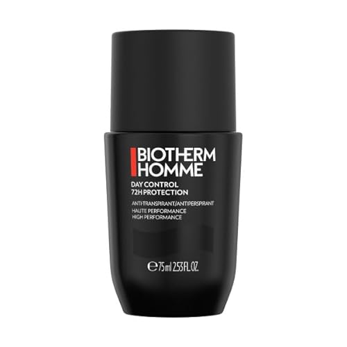 Biotherm Homme Day Control 72H Deo Roll-On, 72 Stunden Anti-Transpirant Herren Deo, wirksamer Schutz vor Schweißgeruch, für empfindliche Haut und alle Hauttypen, wirkt pflegend und beruhigend, 75 ml