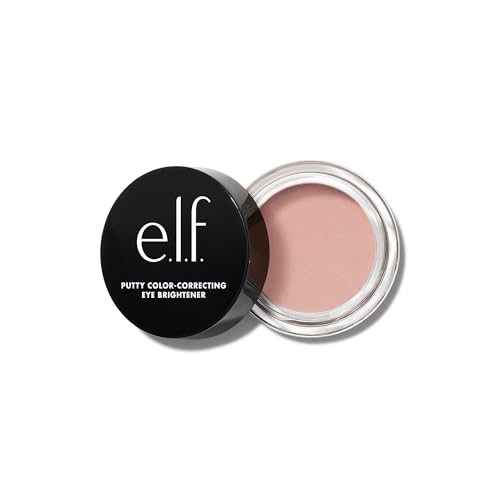 e.l.f. Putty Color-Correcting Eye Brightener, mittlere Deckkraft, aufhellender & feuchtigkeitsspendender Unteraugen-Farbkorrektor, Vegan & Tierversuchsfrei, Fair
