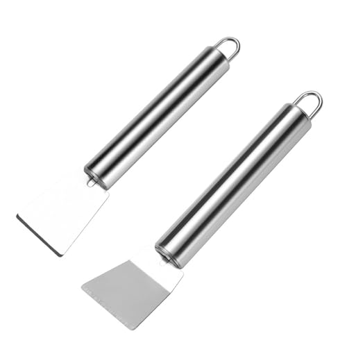 Eiskratzer Gefrierschrank,2 Stück KüHlschrank Schaufel,KüHlschrank Eiskratzer,Edelstahl Defroster Multifunktionale,Reinigungsschaufel Eisschaber,für Gefrierschrank Reinigungswerkzeug