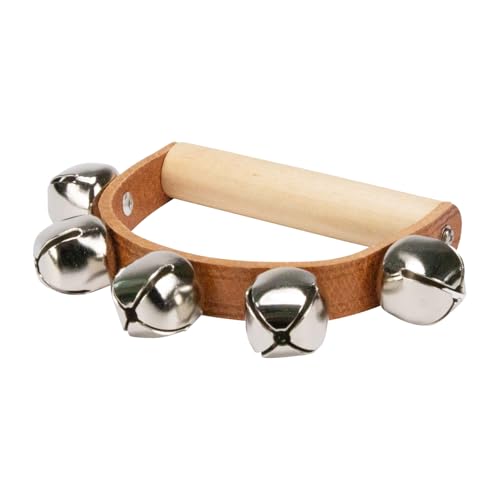 GICO Schellenkranz aus Holz für Kinder mit 5 Schellen Musikinstrument - 3852