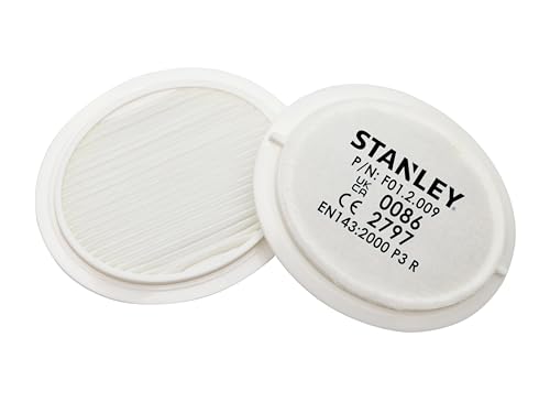 Stanley Ersatzfilter für Atemschutzmasken – 1 Packung – Überlegene Filtrationseffizienz – Extrem geringer Atemwiderstand – Kompatibel Atemschutzmasken