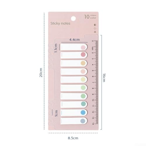 200 Haftindex-Tabs, perfekt für Dokumentenmanagement und Buchorganisation (F)