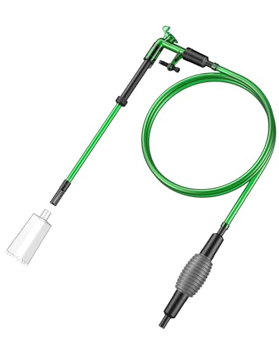 Pawfly Aquarium Wasserwechselset Aquarium Siphon Staubsauger mit 1,8 m langem Schlauch und ausziehbarem Rohr Manuelles Aquarium Kiesreinigungswerkzeug für Wasserwechsel Sandreinigung und Wartung