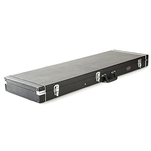 MUSIC STORE Fame E-Basskoffer, Electric Bass Eco Black Case, Holzkern, Schwarzer Tolexbezug, mit Zubehörfach