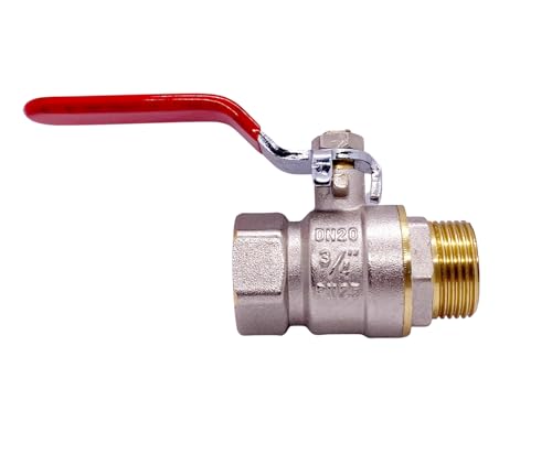 Kugelhahn Kugelventil Messing voller Durchgang IG/AG mit Handgriff (1")